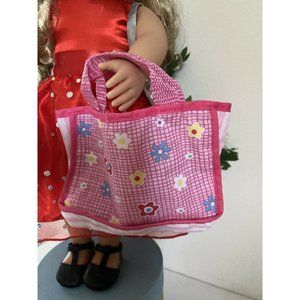 American‎ Girl Battat Doll Retired Accessory Shopping Bag Purse Pink Doll 18" in